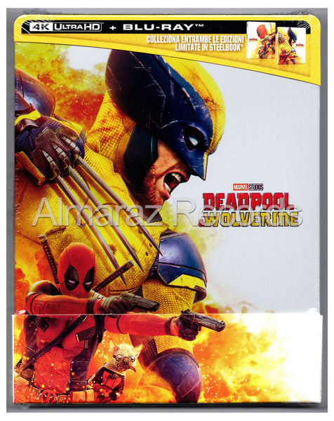 Deadpool & Wolverine Blu-Ray 4k UHD + Blu-Ray [Steelbook][Wolverine Cover]