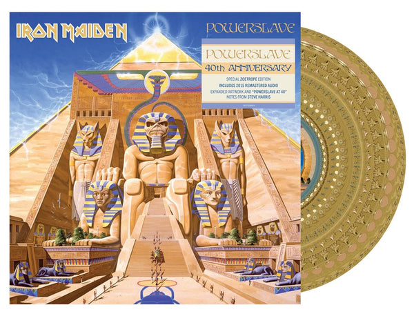 Iron Maiden Powerslave 40th Anniversary Vinyl LP [Zoetrope]