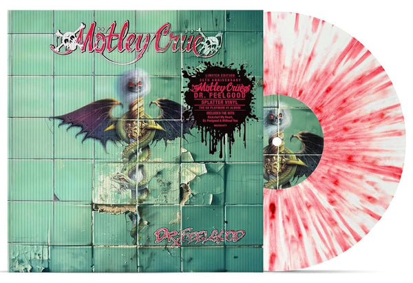 Motley Crue Dr. Feelgood 35th Anniversary Vinyl LP [Red/White Splatter]