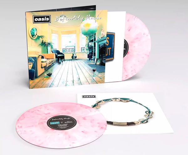 Oasis Definitely Maybe 30th Anniversary Vinyl LP [Pink/White]