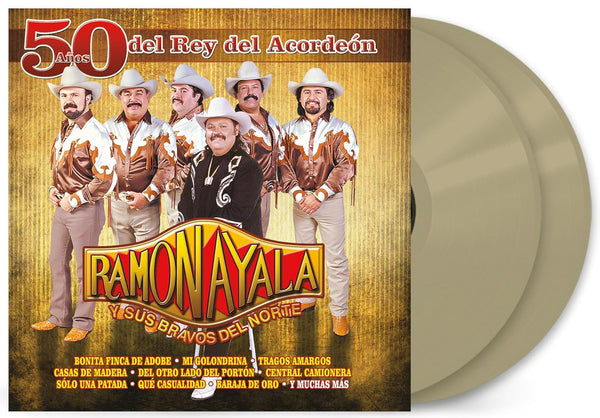 Ramon Ayala 50 Años Del Rey Del Acordeon Vinyl LP [Dorado][2023]