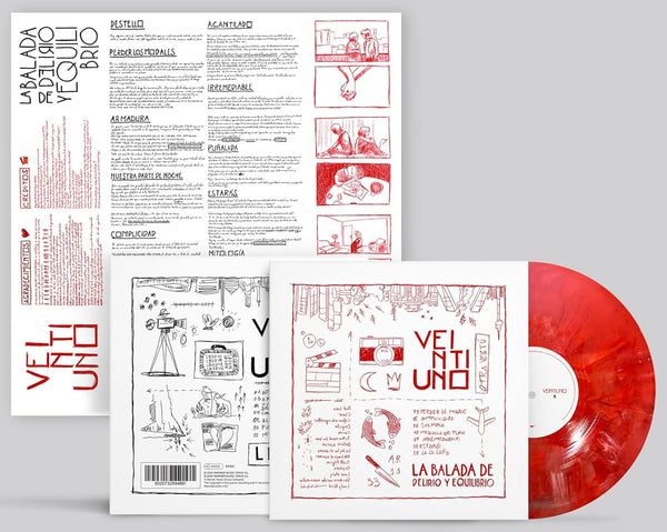 Veintiuno La Balada De Delirio Y Equilibrio Vinyl LP [Rojo]