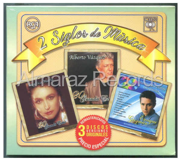 2 Siglos De Musica Angelica Maria / Alberto Vazquez / Enrique Guzman 3CD