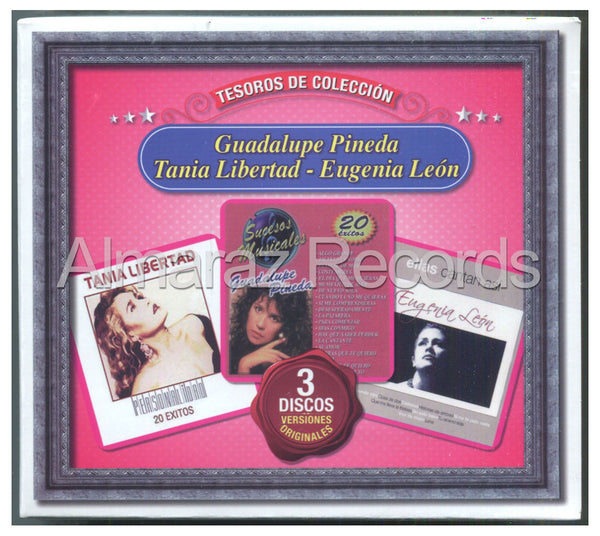 Tesoros De Coleccion Tania Libertad Guadalupe Pineda Eugenia Leon 3CD