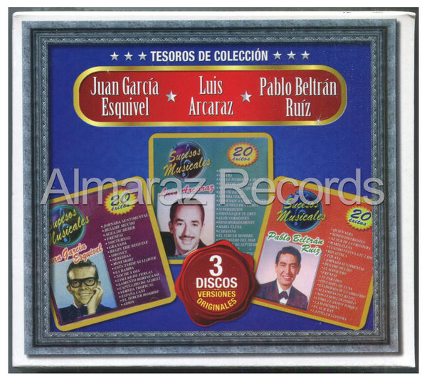 Tesoros De Coleccion Juan Garcia Esquivel Luis Alcaraz Pablo Beltran Ruiz 3CD