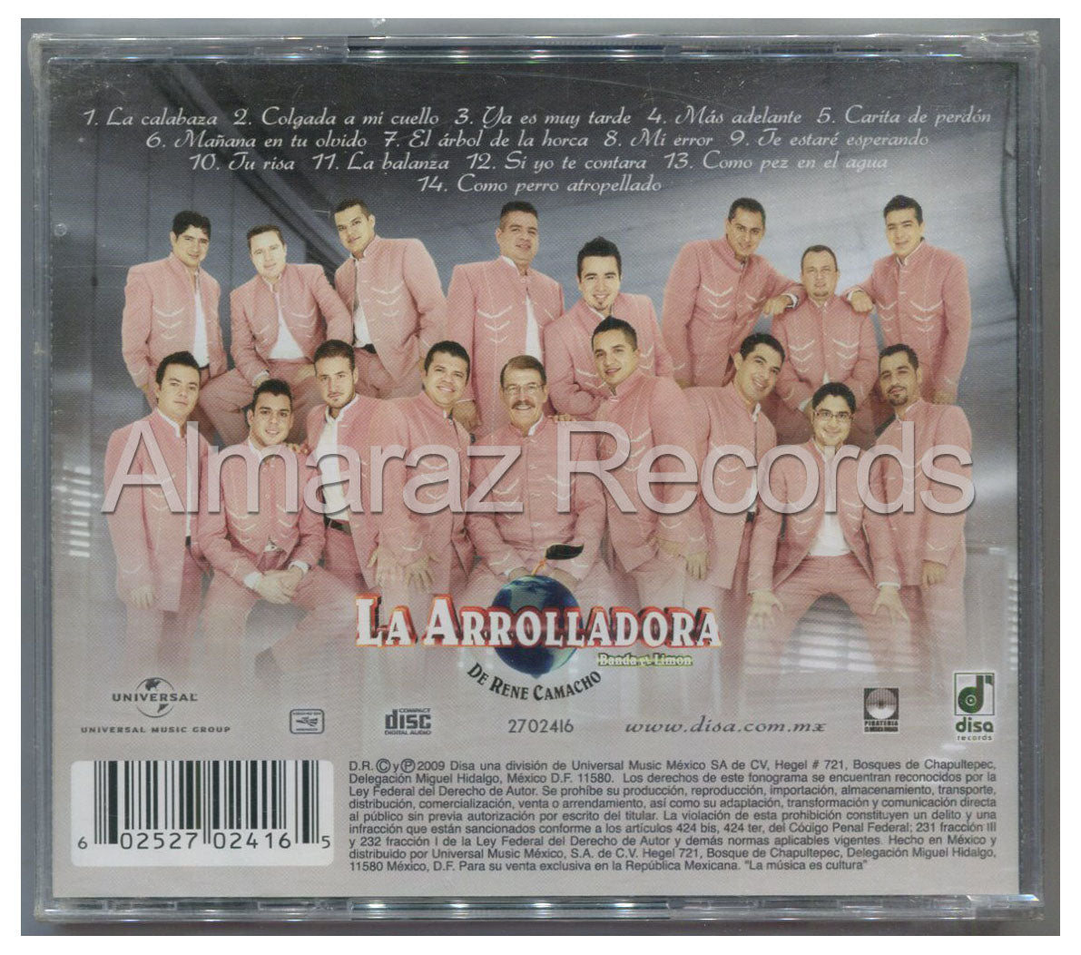 La Arrolladora Banda El Limon Mas Adelante CD