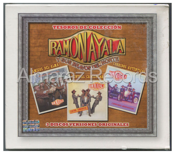 Ramon Ayala Tesoros De Coleccion 3CD Amigos Del Alma Central Camionera - Almaraz Records | Tienda de Discos y Películas
 - 1